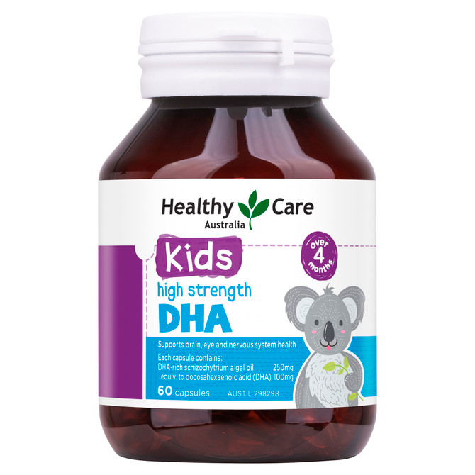 Healthy Care Kids High Strength DHA 60 Capsules