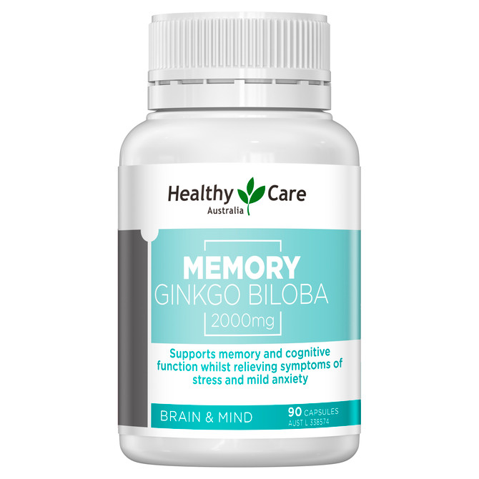 Healthy Care Memory Ginkgo Biloba 2000mg 90 Capsules