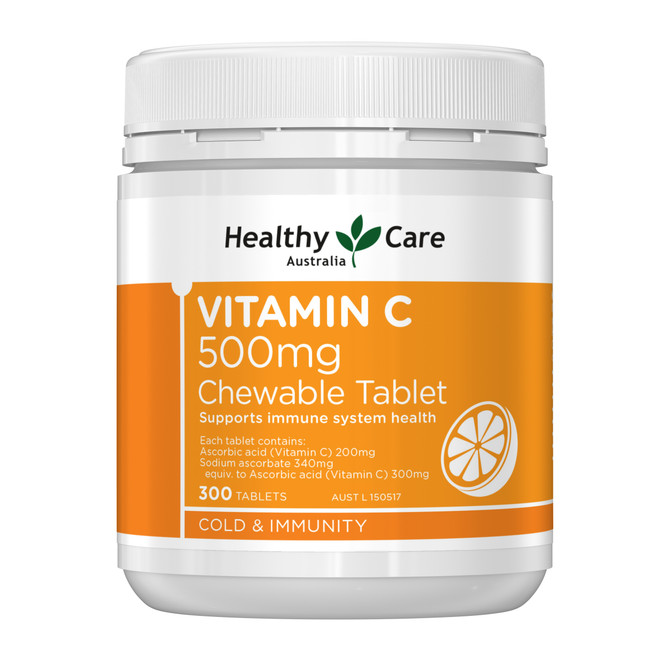 Healthy Care Vitamin C 500mg 300 Tablets