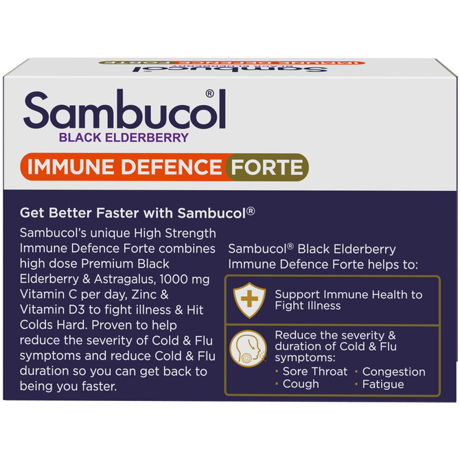 Sambucol Black Elderberry Immune Defence Forte Capsules 30s
