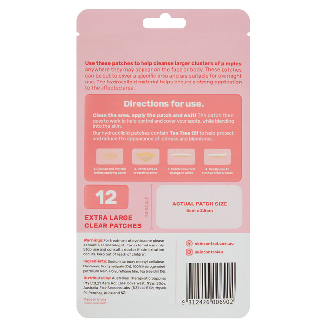 Skin Control Pimple Patch XL 12 pack