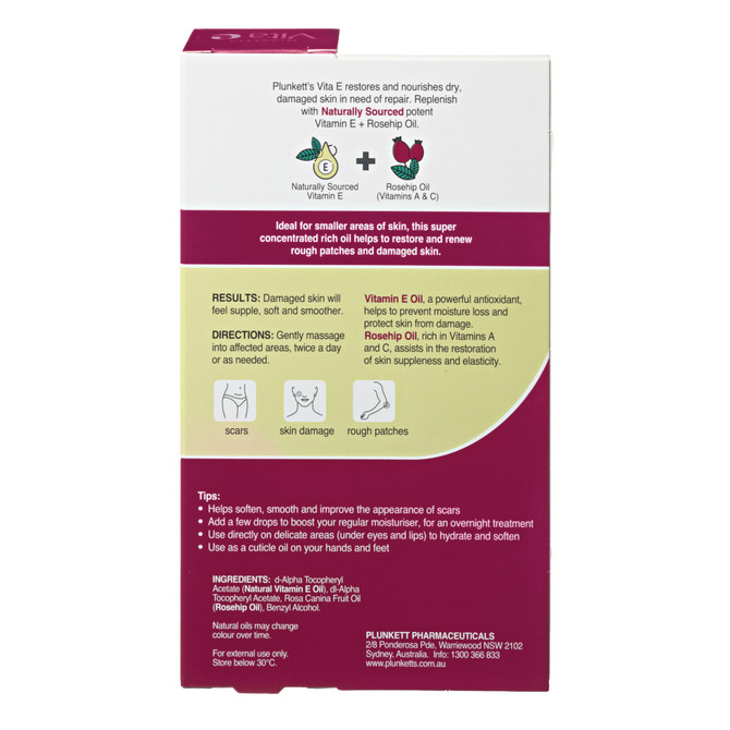 Plunkett's Vita E Natural Vitamin E Pure Oil 25mL