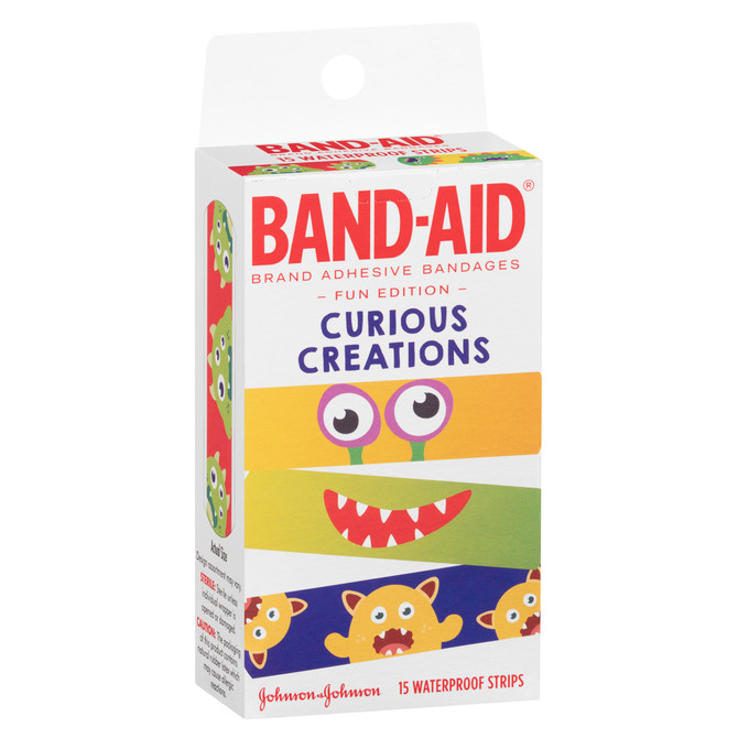 Band-Aid Curious Creations Waterproof Strips 15 Pack