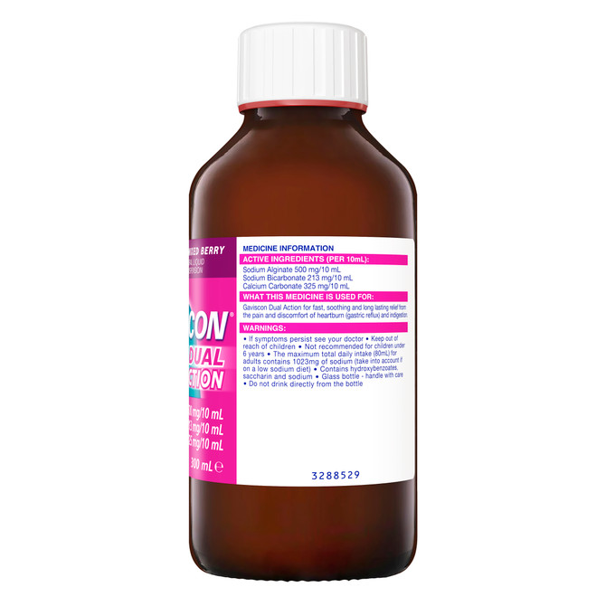 Gaviscon Dual Action Liquid Mixed Berry 300ml