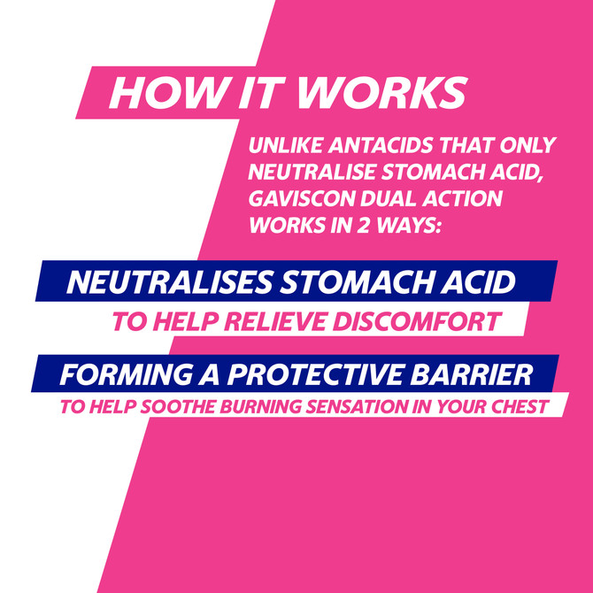 Gaviscon Dual Action Liquid Mixed Berry 300ml