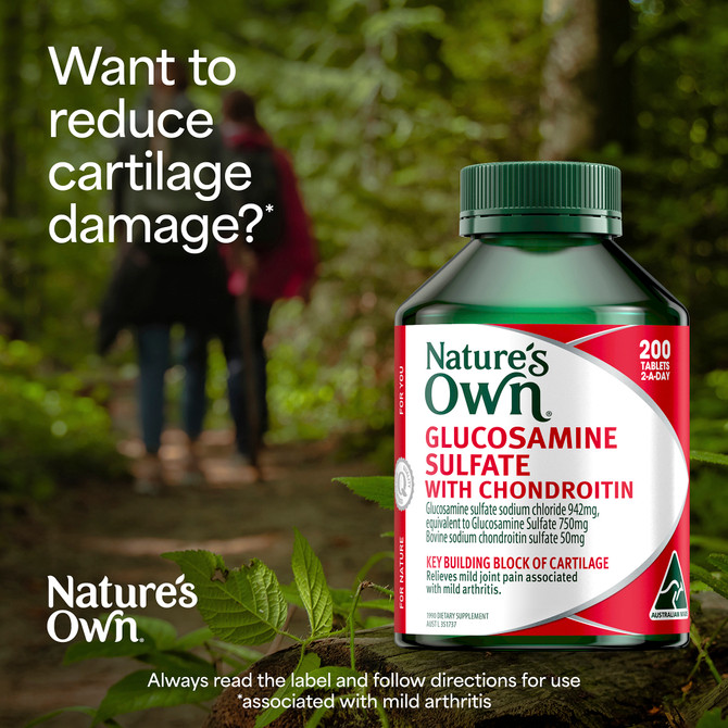Nature's Own Glucosamine Sulfate with Chondroitin 200 Tablets