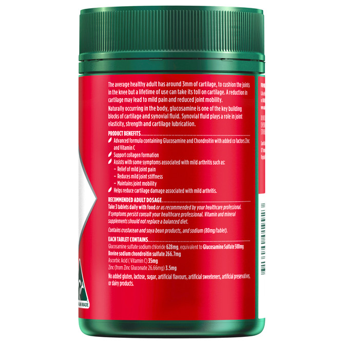 Nature's Own Glucosamine Sulfate & Chondroitin Advanced 180 Tablets