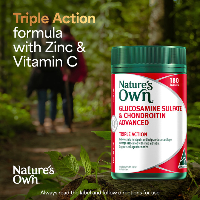 Nature's Own Glucosamine Sulfate & Chondroitin Advanced 180 Tablets