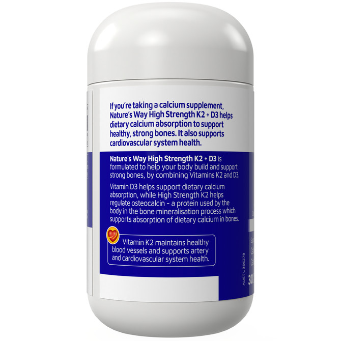 High Strength K2+D3 30 Soft Capsules