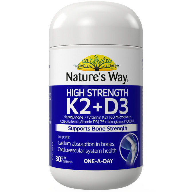 High Strength K2+D3 30 Soft Capsules