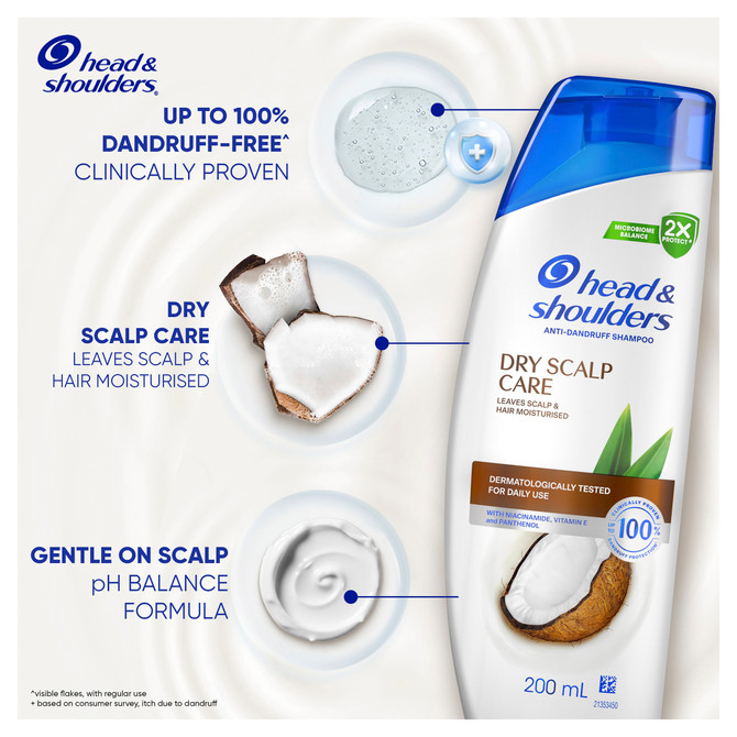 Head and Shoulders Anti-Dandruff Shampoo Dry Scalp Care 200ml
