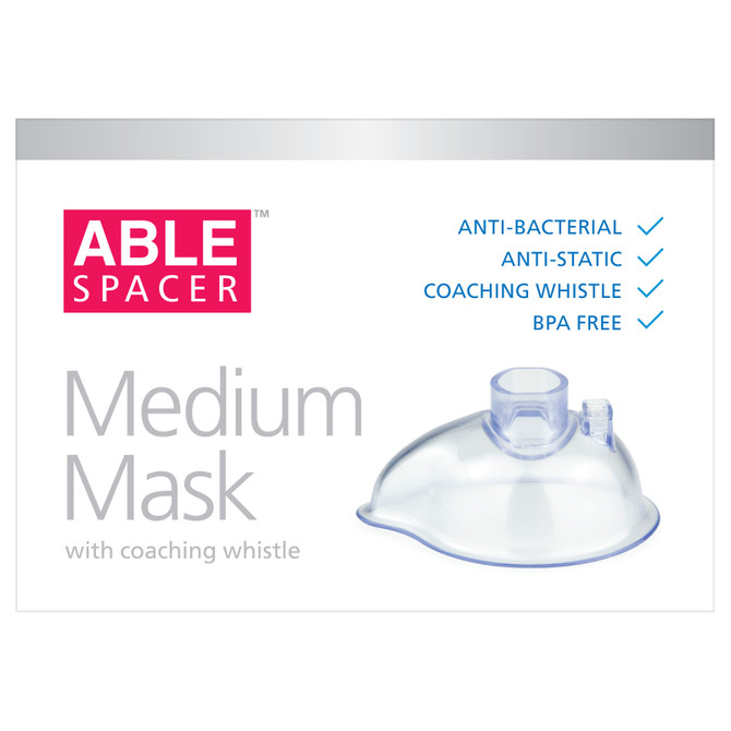 Able Spacer Medium Mask With Coaching Whistle