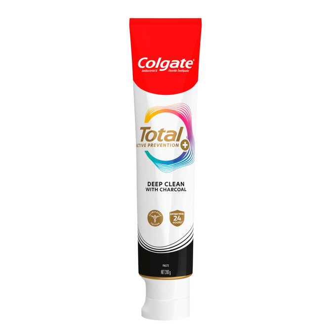Colgate Total Active Prevention Toothpaste Deep Clean with Charcoal 200g
