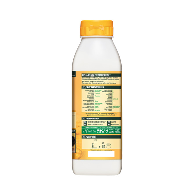 Fructis Hair Food Banana Conditioner for Dry Hair 350ml