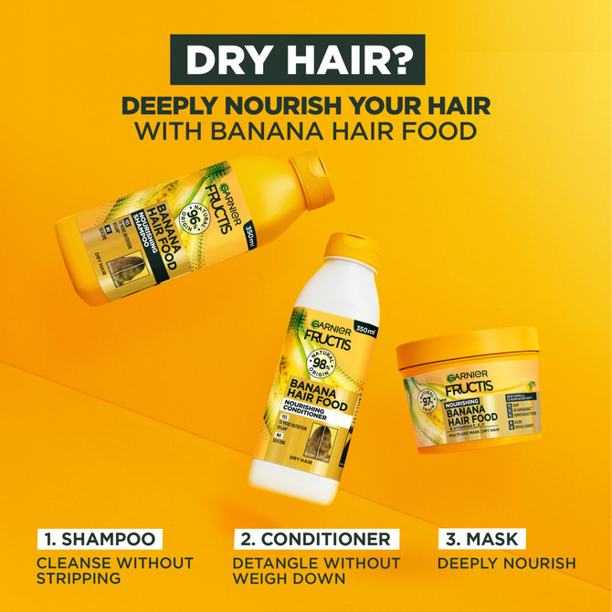 Fructis Hair Food Banana Conditioner for Dry Hair 350ml