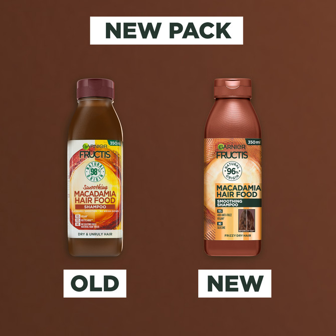 Fructis Hair Food Macadamia Shampoo For Unruly hair 350ml