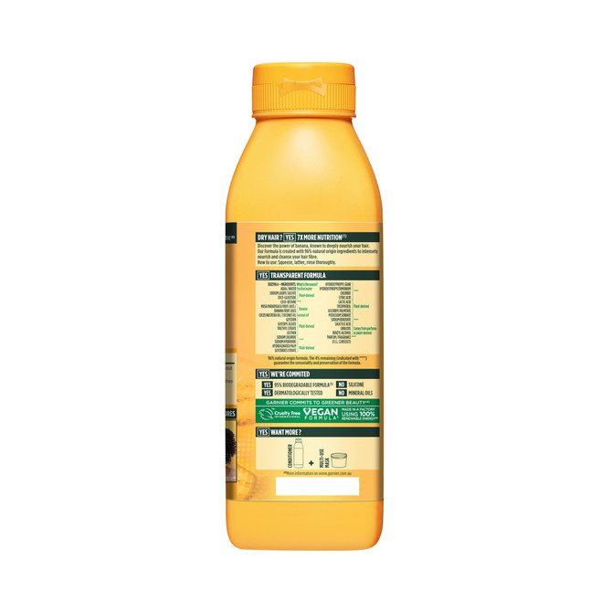 Fructis Hair Food Banana Shampoo for Dry Hair 350ml