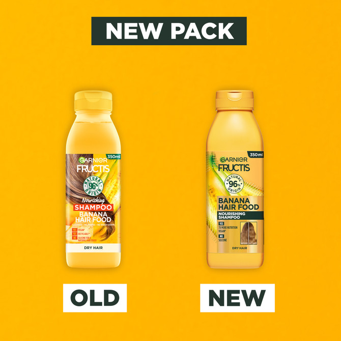 Fructis Hair Food Banana Shampoo for Dry Hair 350ml