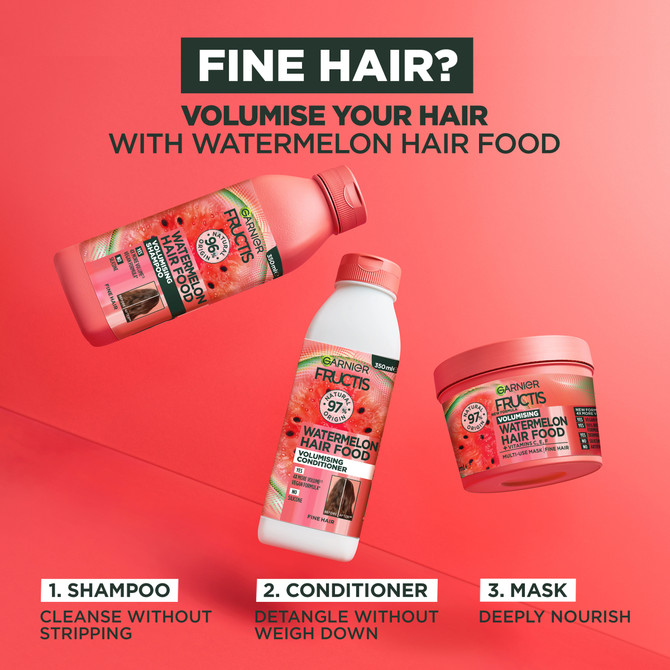 Fructis Hair Food Watermelon Conditioner For Fine Hair 350ml