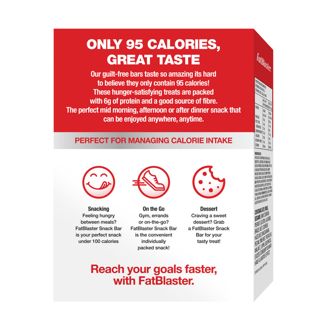 FatBlaster Snack Bar Chocolate Caramel 5x30g Pack