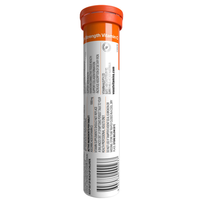 Voost Vitamin C Blood Orange Effervescent Vitamins 20 Tablets