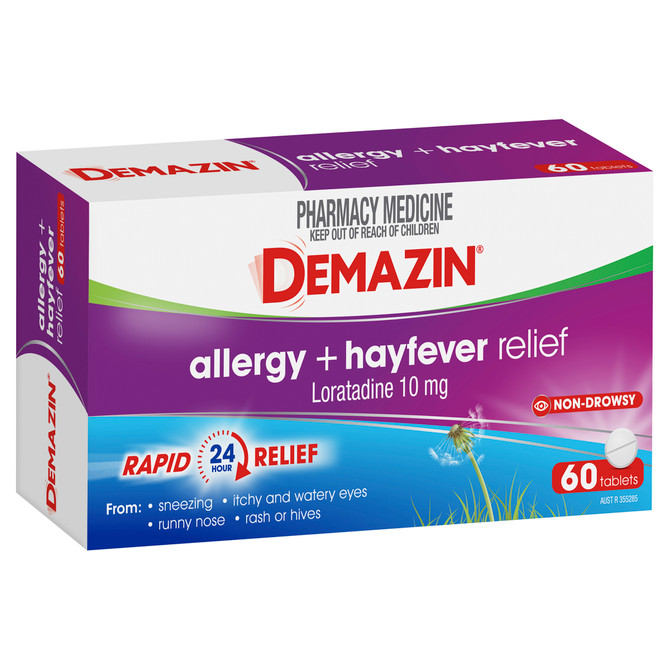 Demazin Allergy + Hayfever Relief 60 Tablets