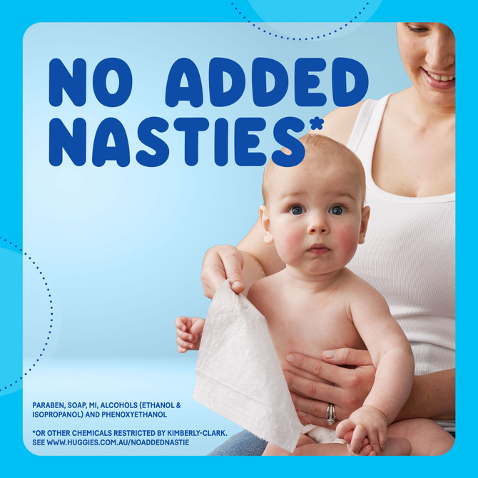 Huggies Thick Baby Wipes Coconut Oil 240 Pack