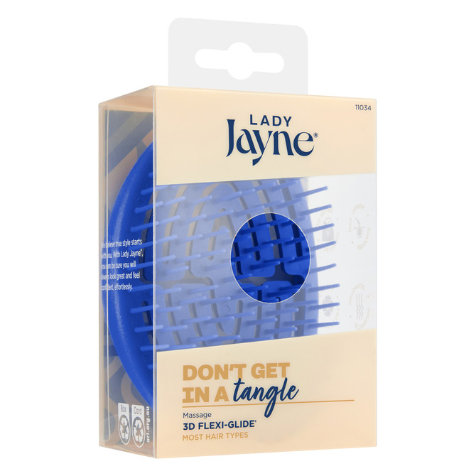 Lady Jayne 3D Flexi-Glide Detangler Brush