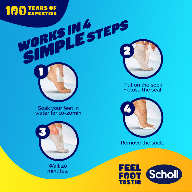Scholl Expertcare Pedimask with Aloe Vera 1 Pair