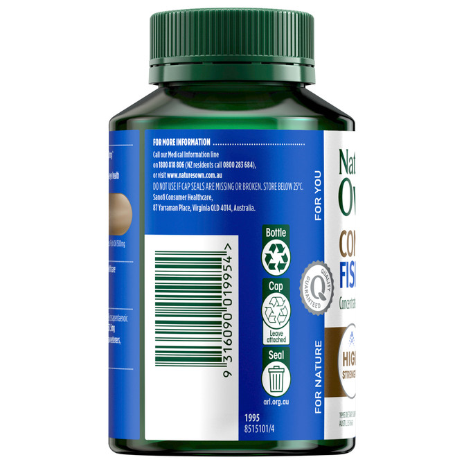 Nature's Own Concentrated Fish Oil 4 in 1  -  90 Capsules