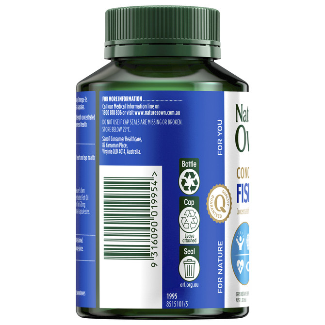 Nature's Own Concentrated Fish Oil 4 in 1  -  90 Capsules
