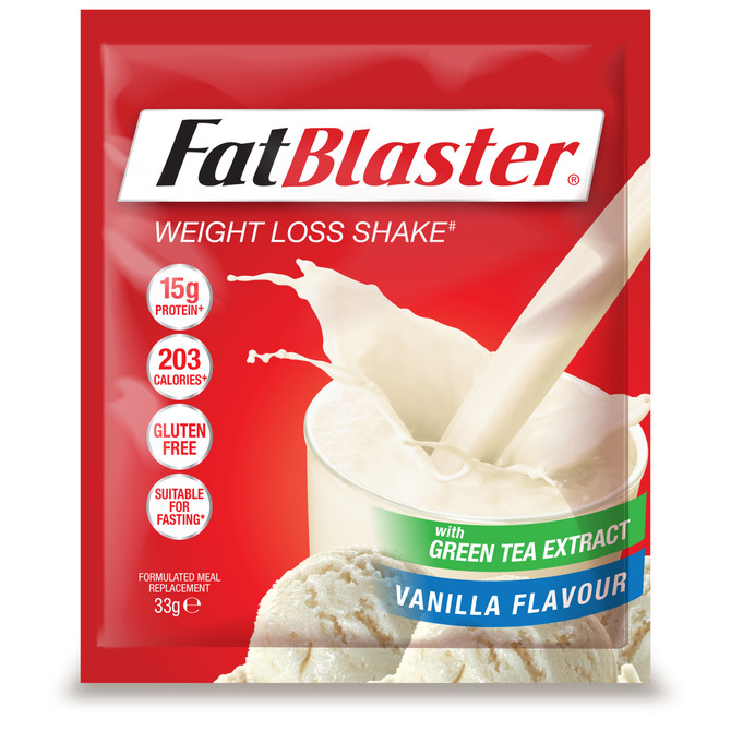 FatBlaster Red Tub Variety Pack Weight Loss Shake 14x 33g sachets