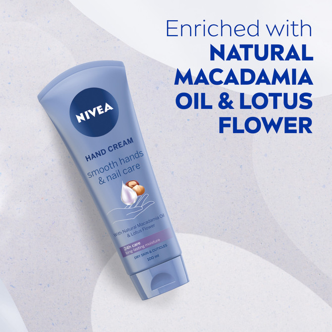 NIVEA Smooth Hands & Nail Care Hand Cream
