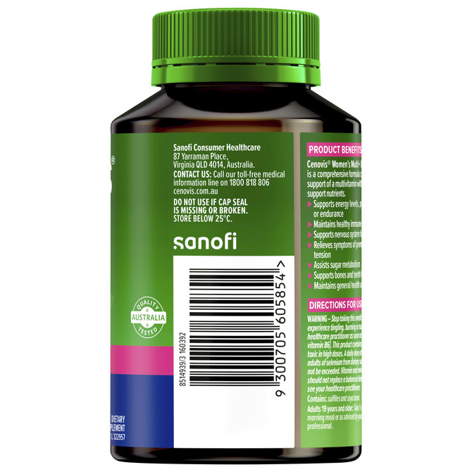 Cenovis Women's Multi + Energy Boost  50 Capsules