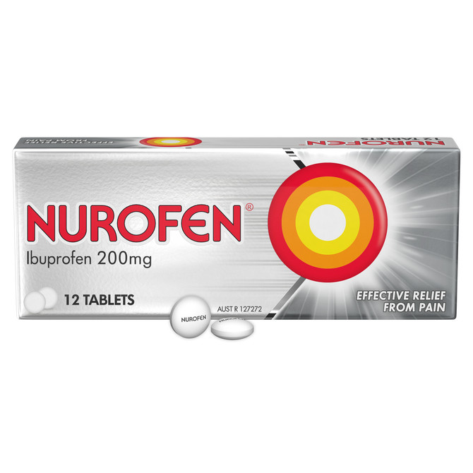 Nurofen Tablets 12s 200mg Ibuprofen anti-inflammatory pain relief