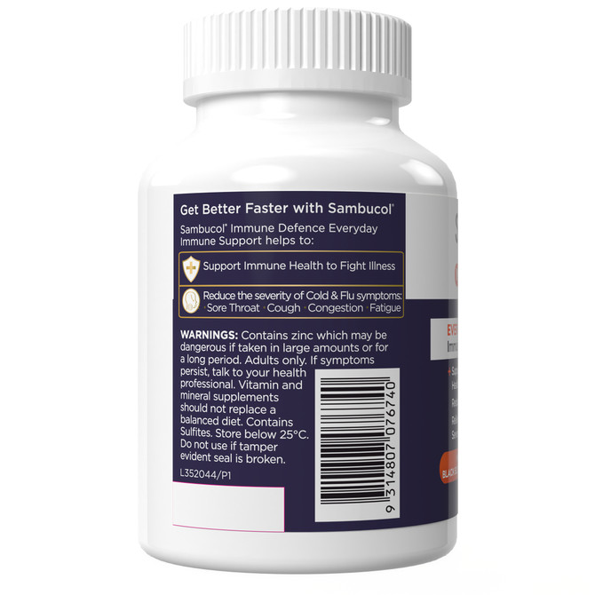 Sambucol Black Elderberry Immune Defence Everyday Capsules 60s