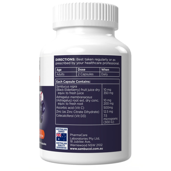Sambucol Black Elderberry Immune Defence Everyday Capsules 60s