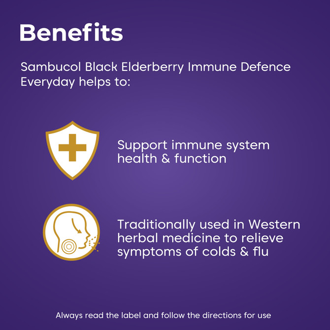 Sambucol Black Elderberry Immune Defence Everyday Capsules 60s
