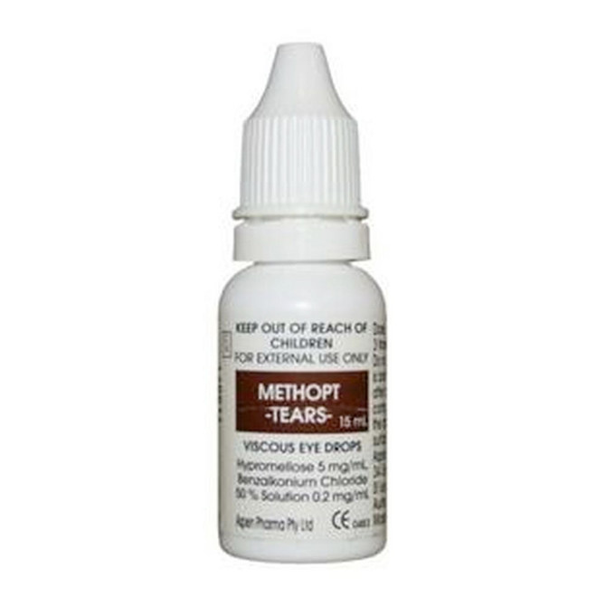 Methopt Tears Lubricating Eyedrops 15ml