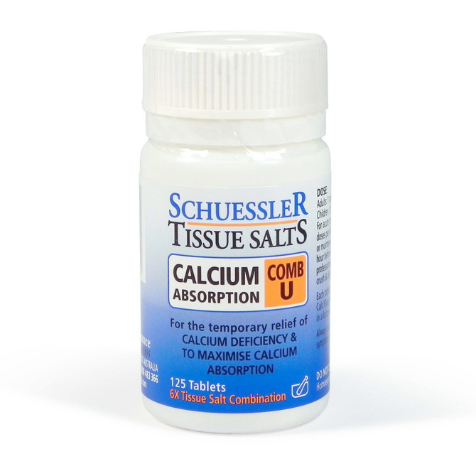 Schuessler Tissue Salts Calcium Absorption Comb U Tablets 126