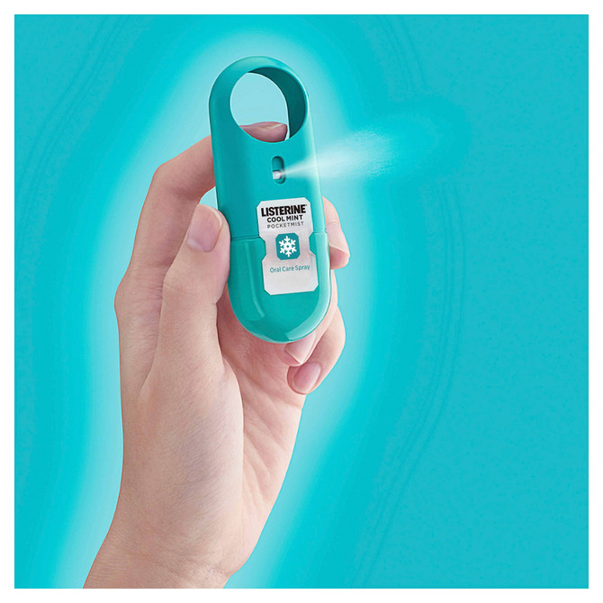 Listerine Pocketmist Oral Care Spray  Cool Mint 7.7mL