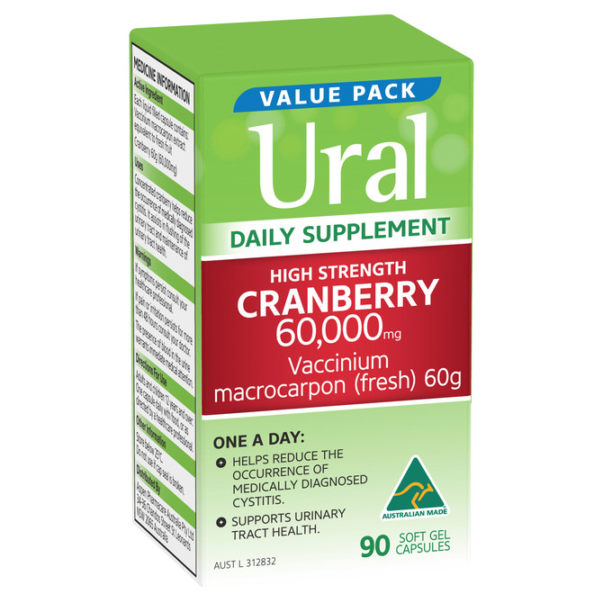 Ural Cranberry Daily Capsules x 90