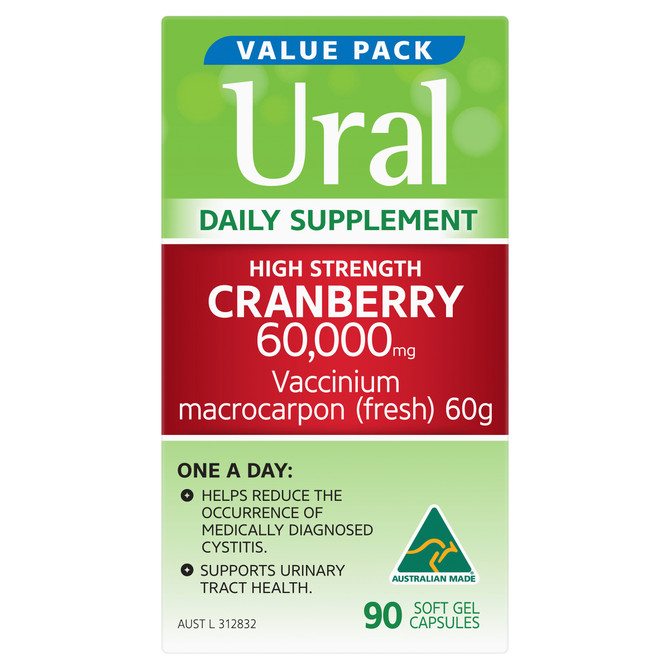 Ural Cranberry Daily Capsules x 90