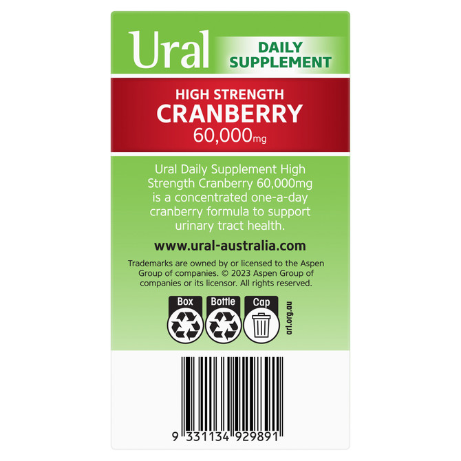 Ural Cranberry Daily Capsules x 90