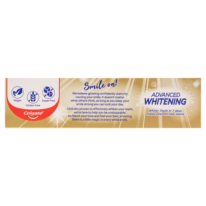 Colgate Advanced Whitening Tartar Control Toothpaste, 115g, with Micro-Cleansing Crystals