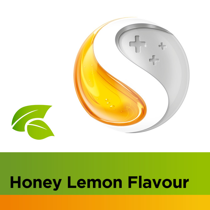 Strepsils Herbal Cough+ Triple Relief Honey Lemon Flavour 16 Pack