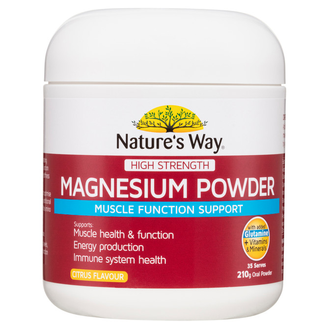 Nature's Way High Strength Magnesium Powder 210g