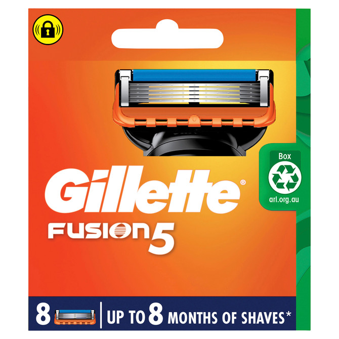 Gillette Fusion Manual Men's Razor Blade Refills/ Cartridges, 8 Count