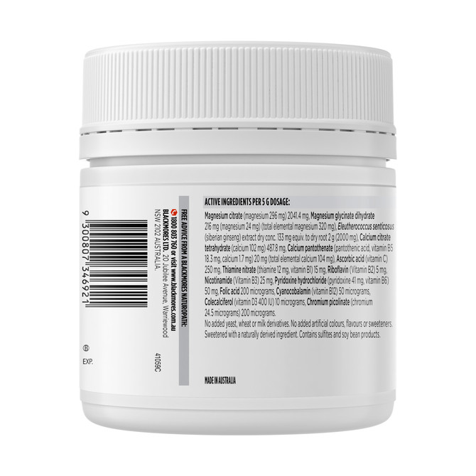 Blackmores Recovery Magnesium Powder 200g Lemon & Lime Powder