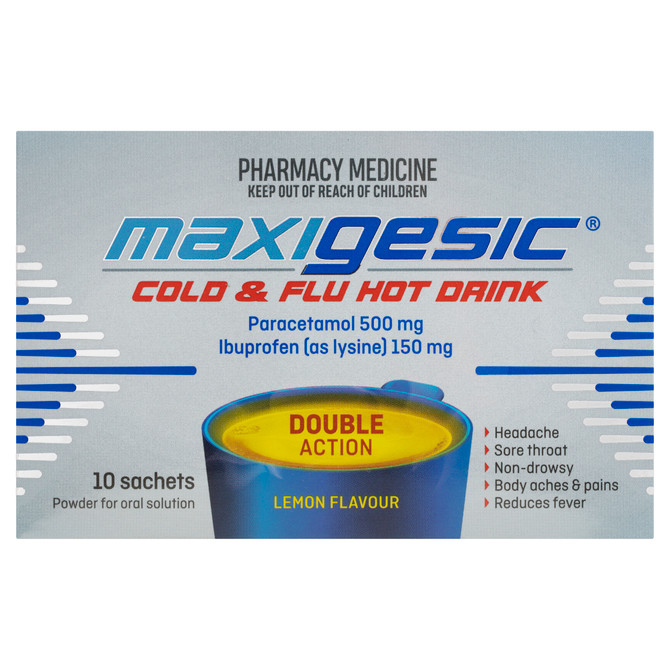 Maxigesic® Cold & Flu Hot Drink 10 Pack